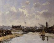 尤金布丹 - Trouville, the Port, Low Tide, Morning